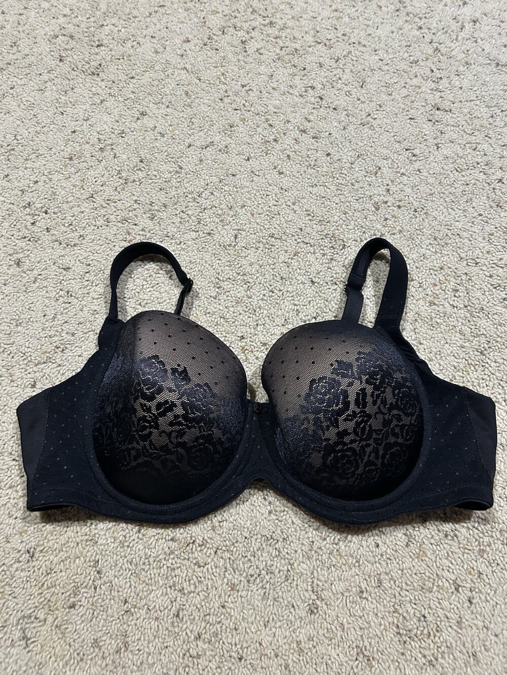 Soma Bra 40C Stunning Support Full Coverage Underwire Black V25